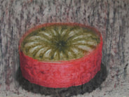 Memory: Festive Figs, 2015. Pastel and charcoal on rag paper, 25 x 20 cm